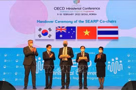 越南担任经济合作与发展组织（OECD）东南亚项目（SEARP）联席主席任期（2022-2025年）。图自越通社