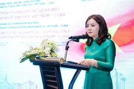 绿色经济研究院院长杨氏碧叶。图自越通社