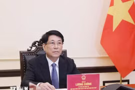 越南国家主席梁强。图自越通社