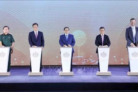 2025年5月21日，越南政府总理范明政出席兴安省生态旅游及高尔夫球场项目奠基仪式。图自越通社