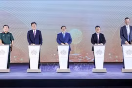 2025年5月21日，越南政府总理范明政出席兴安省生态旅游及高尔夫球场项目奠基仪式。图自越通社