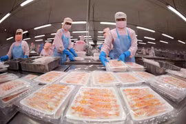 水产品加工出口。图自越通社