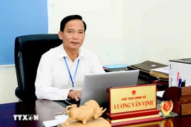 山罗省怀木(Huổi Một)乡人民委员会主席梁文咏。图自越通社