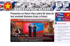 古巴拉美通讯社（Prensa Latina）于11月18日正式推出《古巴—越南：65年兄弟情谊》专题专栏。图自屏幕截图