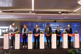 位于胡志明市Etown 6的美国迈威尔科技集团新办公室揭牌典礼。图自越通社