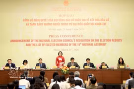发布会现场。图自越通社