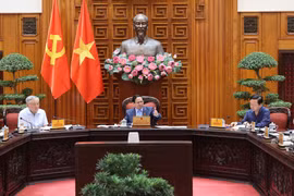 范明政总理在会上发言。图自越通社