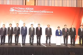 与会代表合影。图自越通社