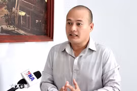 柬埔寨金边皇家大学公共政策与国际关系研究院地缘政治与国际事务分析师通·孟戴维。图自越通社