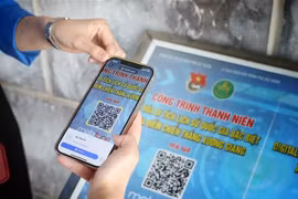 扫码了解北江省的历史遗迹。图自越通社