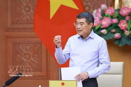 越南政府总理黎明兴在会上发表讲话。图自越通社