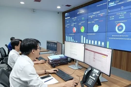 岘港市智慧监控与运营中心（IOC）。图自越通社