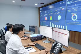 岘港市智慧监控与运营中心（IOC）。图自越通社