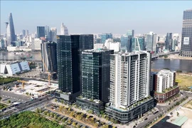胡志明市国际金融中心预计于今年底投入运营。图自越通社