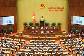 越南第十五届国会第九次会议隆重开幕。图自越通社