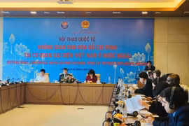“在越南驻外代表机构打造胡志明文化空间”国际研讨会举行。图自VOV