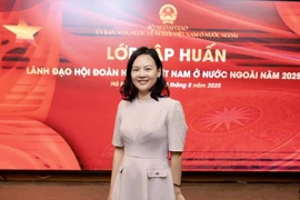 旅法越南创新网络（VINEU France）主任、在欧洲越南青年企业家协会（VYBE）主席陈河梅。图自越通社