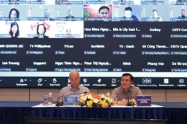 主持会议的代表。图自越通社