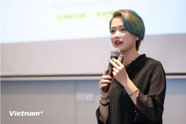 Yango Ads 业务发展总监书阮发表讲话。图自Vietnam+