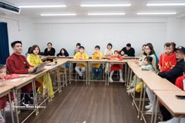 “在日本保护越南文化和越南语”为主题的纪念活动现场。图自越通社