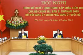范明政和陈青敏主持会议。图自越通社