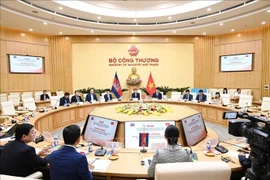 会谈场景。图自越通社