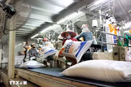 大米出口继续受供应源压力的影响。图自越通社