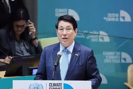 越南国家主席梁强。图自越通社