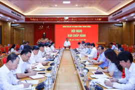 会议场景。图自越通社