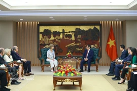 双方会见现场。图自越通社