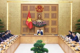 越南政府总理范明政会见中国山东省省委书记林武。图自越通社