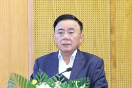 中央书记处常务书记陈锦秀主持会议并发表总结讲话。图自越通社