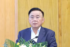 中央书记处常务书记陈锦秀主持会议并发表总结讲话。图自越通社