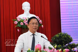 黎智青当选顺化市人民委员会主席。图自越通社
