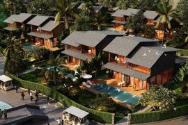 三日月日式度假村与温泉（Mikazuki Japanese Resorts & Spa）项目二期的效果图。图自越通社