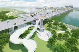 横跨红河的陈兴道大桥正式动工兴建