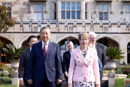 越共中央总书记、国家主席苏林会见澳大利亚新南威尔士州州督