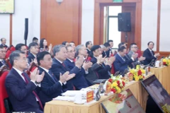 苏林出席2025-2030年任期越共中央办公厅党代会 。图自越通社
