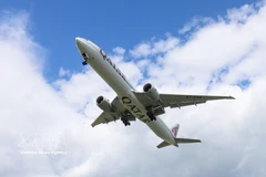 卡塔尔航空因中东冲突影响继续取消13个航班。图自越通社