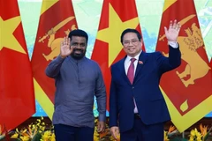 范明政总理会见斯里兰卡总统阿努拉·库马拉·迪萨纳亚克。图自越通社
