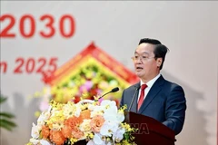 阮德忠同志再次当选乂安省委书记。图自越通社