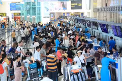 假期期间，民航运输工作持续呈现高位运行态势。图自vietnam+