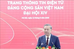 苏林总书记发言。图自越通社