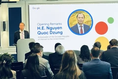 越南驻美大使阮国勇在开幕致辞。图自越通社