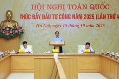范明政总理在会议上发言。图自越通社