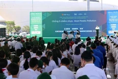 2025年世界环境日（6月5日）暨“环境行动月”启动仪式场景。图自越通社