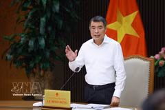 政府总理黎明兴在会议上发言。图自越通社