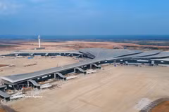 截至目前，隆成国际航空港项目完成总工程量的76%。图自越通社