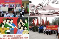 越南坚决预防打击人口贩运。图自《越南之声》