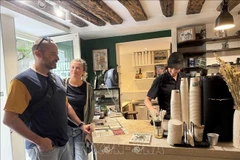 越南咖啡征服法国消费者。图自越通社